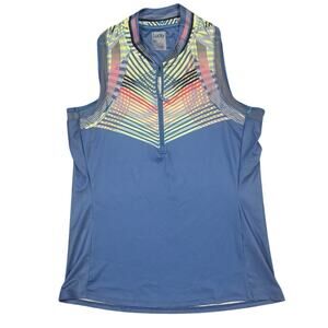 Lucky in Love Athletic Tank 🎾 Colorblock Performance Workout Top - Size S
